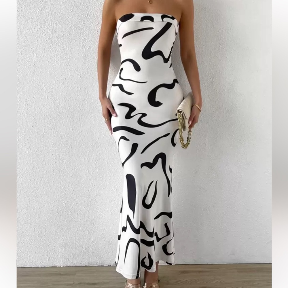 Mermaid Hem Tube Dress